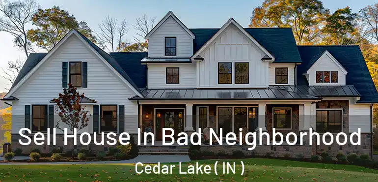  Sell House In Bad Neighborhood Cedar Lake ( IN )