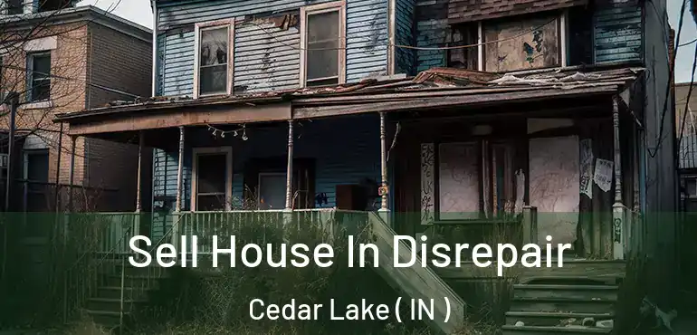 Sell House In Disrepair Cedar Lake ( IN )