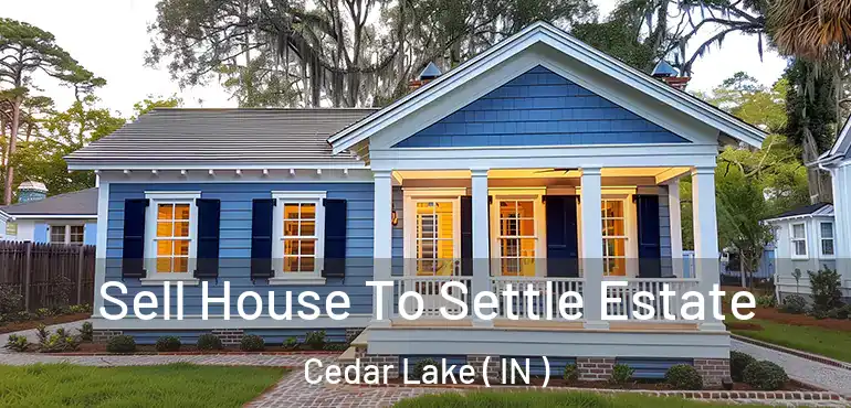  Sell House To Settle Estate Cedar Lake ( IN )